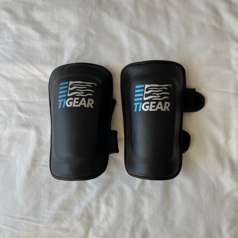 4 PC. Set of Tiger Schulmann Shin Guards / In-Steps Youth-Sized MMA Gear